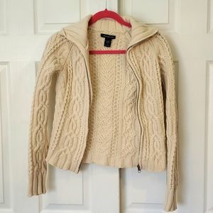 Abercrombie & Fitch Small Zip 100% Lambswool sweater.